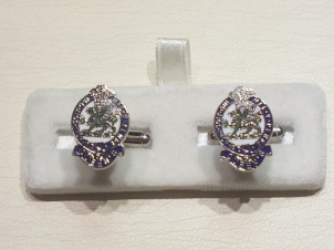 Queens Regiment enamelled cufflinks - Click Image to Close